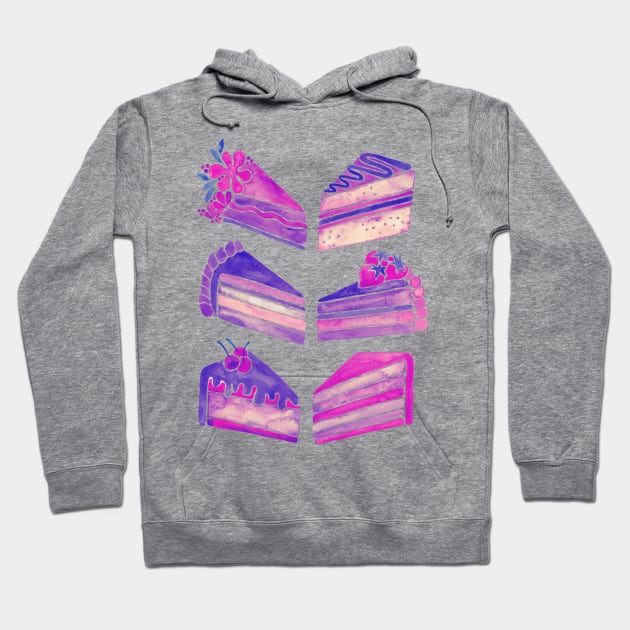 Unicorn Cake Slices Hoodie by CatCoq